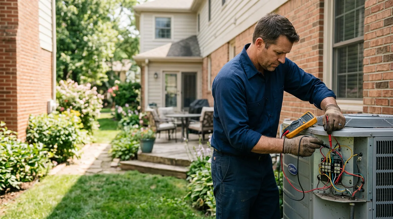 HVAC technician working near Oilton, TX